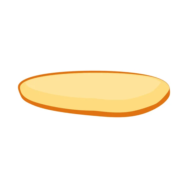 Ilustração vetorial de bun e ícone de parte. Elemento web de pão e símbolo de estoque de pão para web. — Vetor de Stock