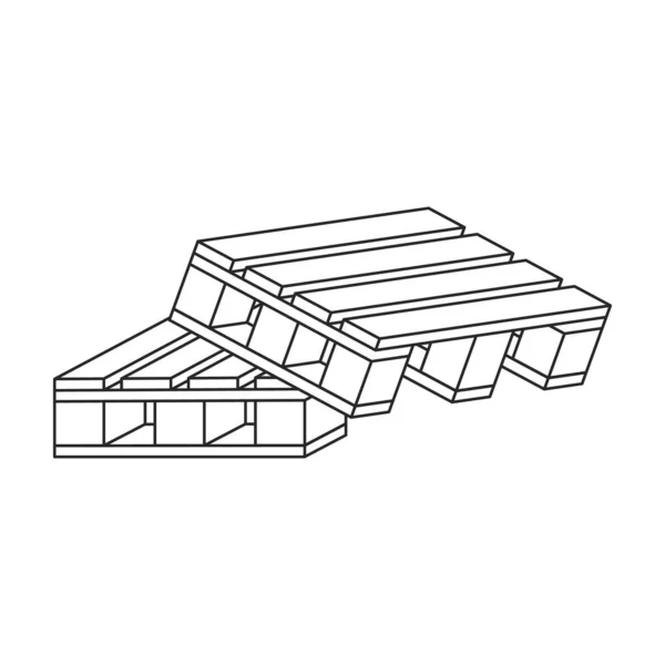 Icona vettoriale del cemento del mucchio. Isolamento dell'icona vettoriale del profilo sul cemento bianco del mucchio dello sfondo. — Vettoriale Stock