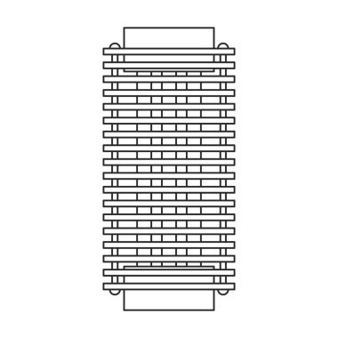 Elektrik tuzağı vektör simgesi. Beyaz arkaplanda izole edilmiş vektör simgesi .