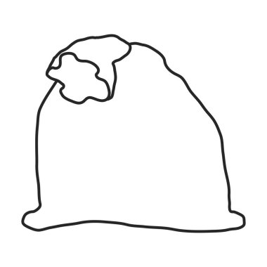 Çiftçi çantası vektör simgesi. Beyaz arkaplan çiftçi çantasındaki ana vektör simgesi izole edildi.