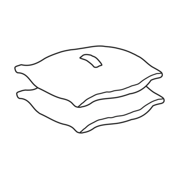 Icône vectorielle sac agriculteur. Icône vectorielle contour isolé sur fond blanc sac agriculteur. — Image vectorielle