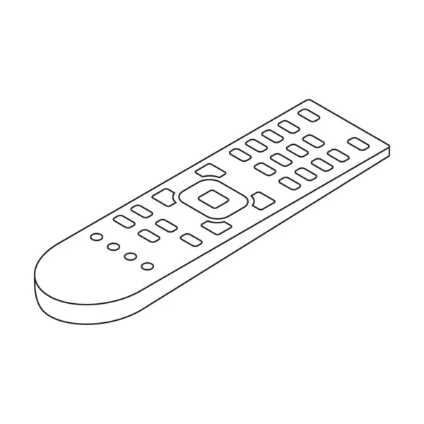 Vektorsymbol für Fernbedienung. Umrissvektorsymbol isoliert auf weißem Hintergrund Fernbedienung. — Stockvektor
