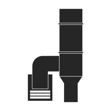 Hava sistemi vektör simgesi. Siyah vektör simgesi beyaz arkaplan hava sisteminde izole edildi.