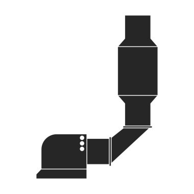 Hava sistemi vektör simgesi. Siyah vektör simgesi beyaz arkaplan hava sisteminde izole edildi.