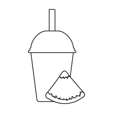 Meyve Smoothie vektör simgesi. Beyaz arkaplan meyve smoothie üzerinde izole edilmiş ana vektör simgesi.