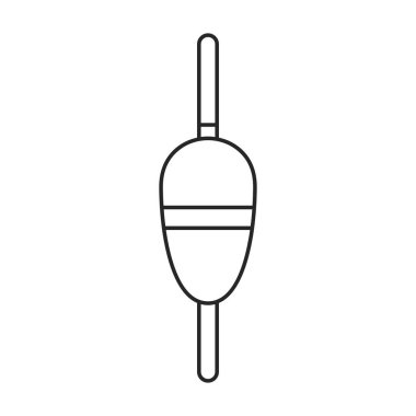 Balıkçılık çubuğu vektör simgesi. Ana vektör simgesi beyaz arkaplan oltasında izole edildi.