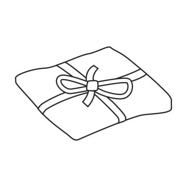 Havlu vektör simgesi. Taslak vektör simgesi beyaz arkaplan havlusunda izole edildi.