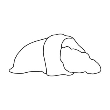 Çiftçi çantası vektör simgesi. Beyaz arkaplan çiftçi çantasındaki ana vektör simgesi izole edildi.