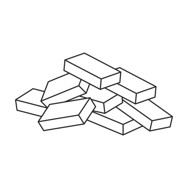 Cubo de plástico vector icon.Outline icono del vector aislado en el fondo blanco cubo de plástico. — Archivo Imágenes Vectoriales