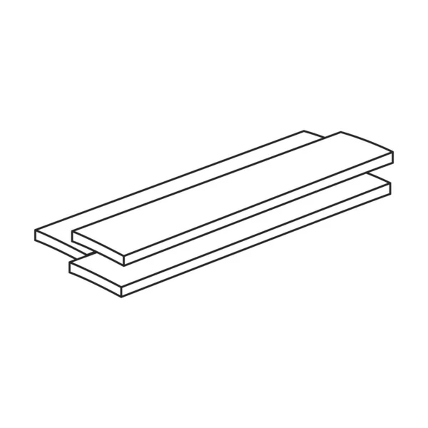 Icône vectorielle en brique.Décrivez l'icône vectorielle isolée sur un fond blanc en brique. — Image vectorielle