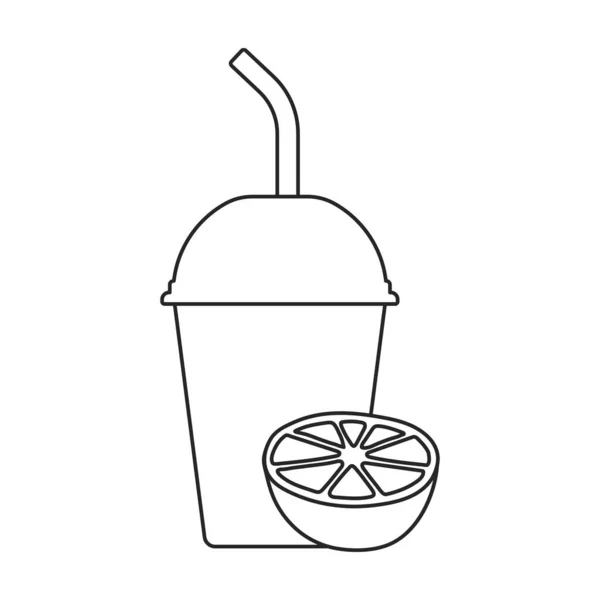 Εικονίδιο διάνυσμα smoothie φρούτων. εικονίδιο διάνυσμα περίγραμμα απομονώνονται σε λευκό smoothie φρούτων φόντο. — Διανυσματικό Αρχείο
