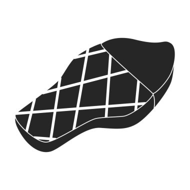 Su yatağı vektör simgesi. Siyah vektör simgesi beyaz arkaplan su yatağında izole edilmiş..