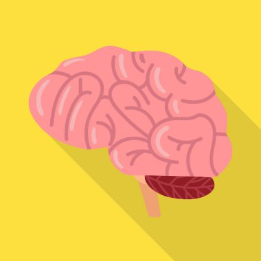 Beyin ve insan sembolünün izole edilmiş bir nesnesi. Beynin ağ ögesi ve ağ için hisse senedi sembolü.