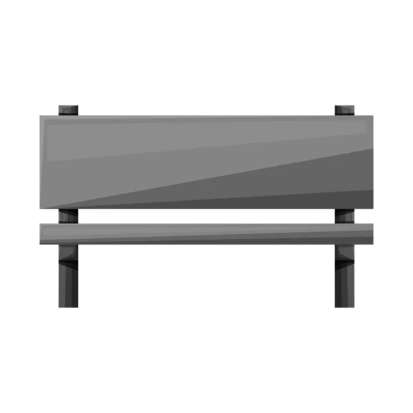 Objet isolé de banc et siège signe. Graphique de banc et icône vectorielle de meubles pour stock. — Image vectorielle