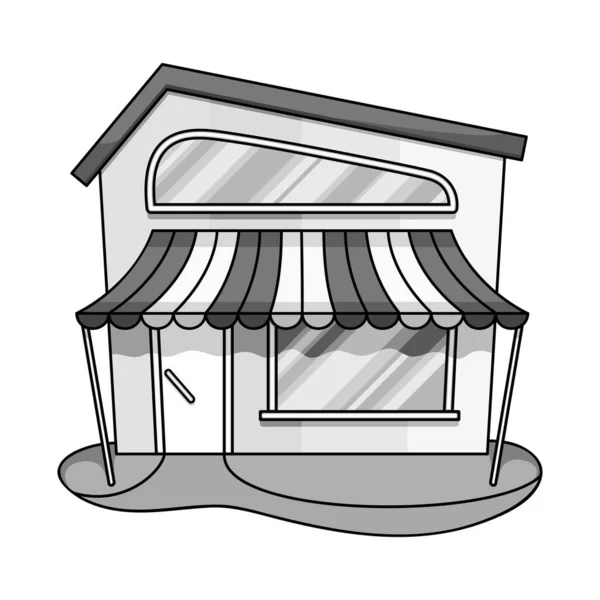 Objeto aislado del icono de librería y tienda. Conjunto de librería y mini vector icono para stock. — Archivo Imágenes Vectoriales