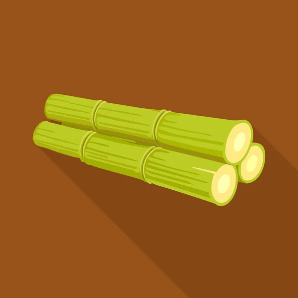 Bamboo stick icon. Cartoon of bamboo stick vector icon for web