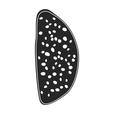 Sandviç vektör simgesi. Siyah vektör simgesi beyaz arkaplan sandviçi üzerinde izole edildi.