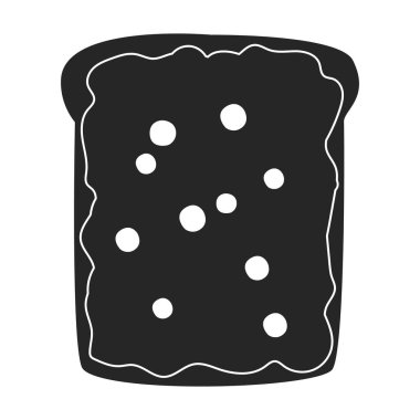 Sandviç vektör simgesi. Siyah vektör simgesi beyaz arkaplan sandviçi üzerinde izole edildi.