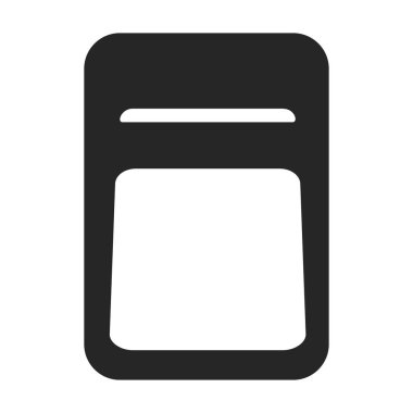 Posta kutusu vektör simgesi. Siyah vektör simgesi beyaz arkaplan posta kutusunda izole edildi.