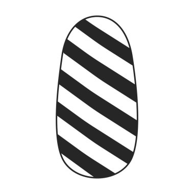 Manikür vektör simgesinin çivisi. Siyah vektör simgesi manikürün beyaz arka plan çivisinde izole edilmiş..