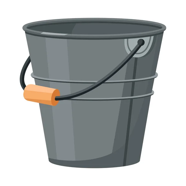 Vektorový design kbelíku a ikony domácnosti. Sada kbelíku a zásobního symbolu vybavení pro web. — Stockový vektor