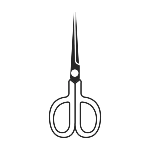 Scissors Vector icon.Black Vector icon isoliert auf weißem Hintergrund Schere. — Stockvektor