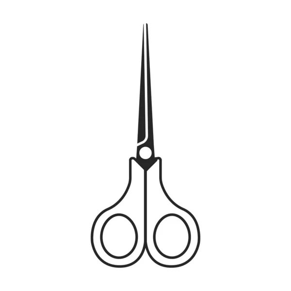 Scissors Vector icon.Black Vector icon isoliert auf weißem Hintergrund Schere. — Stockvektor