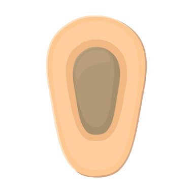 Sargı vektörü karikatür simgesi. Beyaz arka planda vektör illüstrasyon bandajı. Bandın izole edilmiş çizgi film illüstrasyon simgesi .