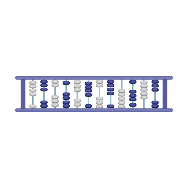 Abacus vector icono de dibujos animados. Herramienta de ilustración vectorial para contar con fondo blanco. Icono de ilustración de dibujos animados aislados de ábaco, . — Archivo Imágenes Vectoriales
