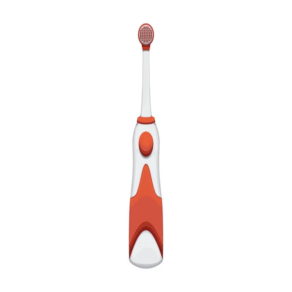 Toothbrush vector cartoon icon. Vector illustration electric brush on white background. Isolated cartoon illustration icon of electric toothbrush . — Stock Vector