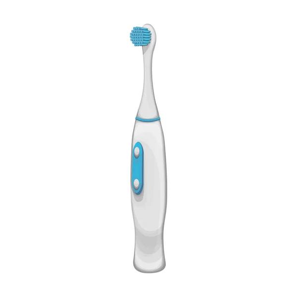 Toothbrush vector cartoon icon. Vector illustration electric brush on white background. Isolated cartoon illustration icon of electric toothbrush . — Stock Vector