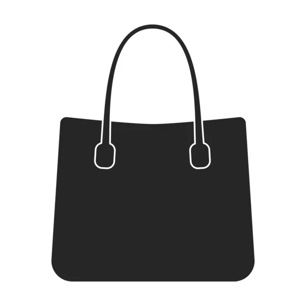 Tasche Vektor icon.Black Vektor Symbol isoliert auf weißem Hintergrund Tasche. — Stockvektor