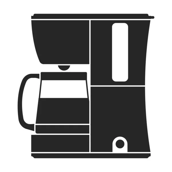 Ekspres do kawy wektor ikony.Czarny wektor ikona izolowane na białym tle ekspres do kawy . — Wektor stockowy