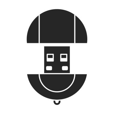 Flaş vektör simgesini kullan. Siyah vektör simgesi beyaz arkaplan sürücüsünde izole edildi.