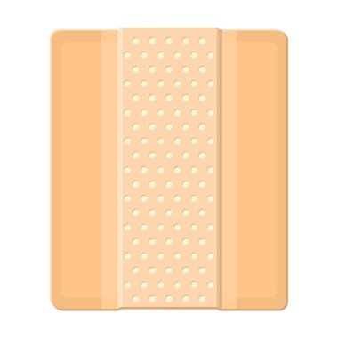 Sargı vektörü karikatür simgesi. Beyaz arka planda vektör illüstrasyon bandajı. Bandın izole edilmiş çizgi film illüstrasyon simgesi .