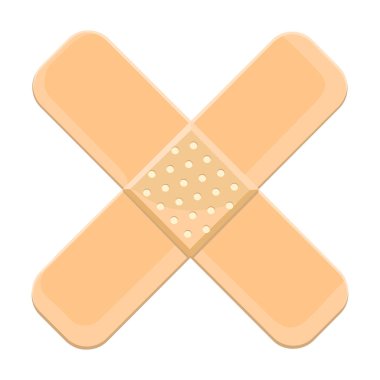 Sargı vektörü karikatür simgesi. Beyaz arka planda vektör illüstrasyon bandajı. Bandın izole edilmiş çizgi film illüstrasyon simgesi .