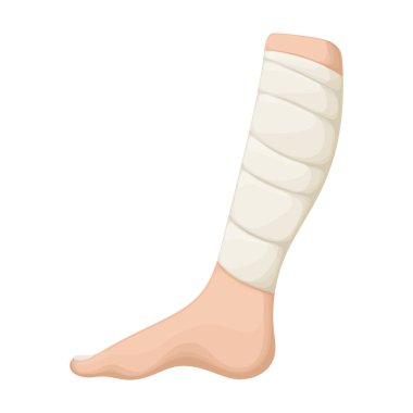 Sargı vektörü karikatür simgesi. Beyaz arkaplanda vektör illüstrasyon bandı. İzole edilmiş karikatür bandaj çizimi simgesi .