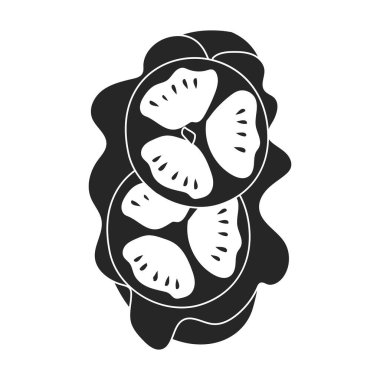 Sandviç vektör simgesi. Siyah vektör simgesi beyaz arkaplan sandviçi üzerinde izole edildi.