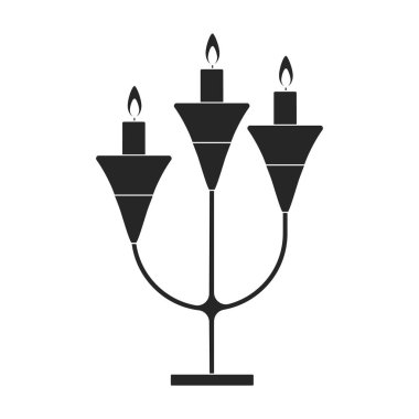 Fener vektör simgesi. Siyah vektör simgesi beyaz arka plan fenerinde izole edildi.