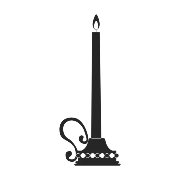 Icona vettoriale lanterna icon.Black vettoriale isolato su lanterna di sfondo bianco. — Vettoriale Stock