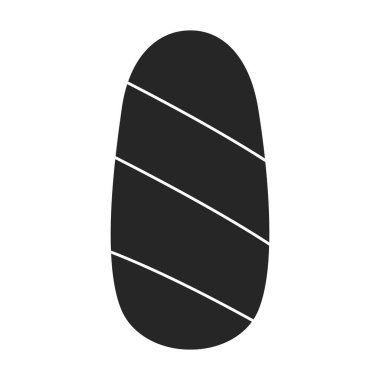 Manikür vektör simgesinin çivisi. Siyah vektör simgesi manikürün beyaz arka plan çivisinde izole edilmiş..