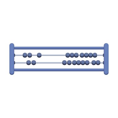 Abaküs vektör karikatür simgesi. Beyaz arkaplana güvenmek için vektör illüstrasyon aracı. İzole edilmiş abaküs çizim simgesi, .