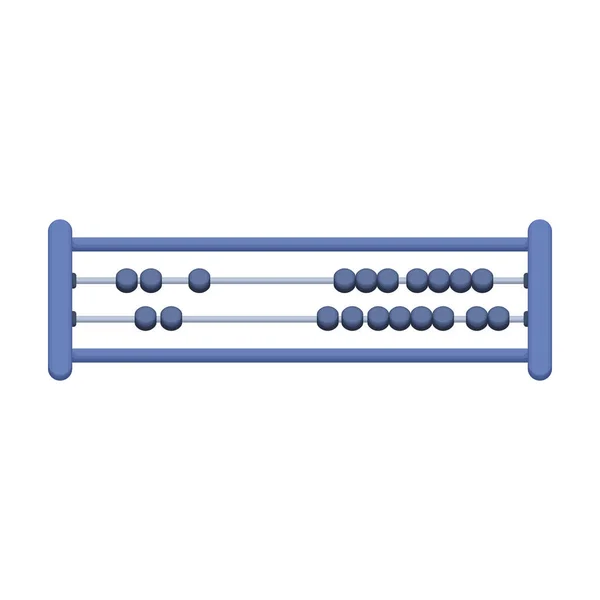 Abacus vector icono de dibujos animados. Herramienta de ilustración vectorial para contar con fondo blanco. Icono de ilustración de dibujos animados aislados de ábaco, . — Archivo Imágenes Vectoriales