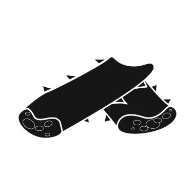 Yaprak ve aloe işaretleri izole edilmiş. Yaprak ögesi ve ağ için yeşil hisse sembolü.