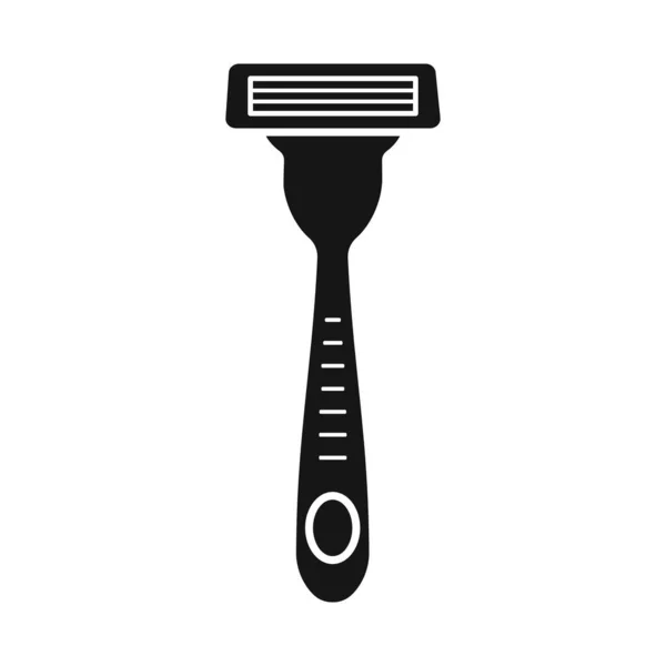 Conception vectorielle du rasoir et des outils signe. Ensemble de rasoir et lame symbole de stock pour la toile. — Image vectorielle