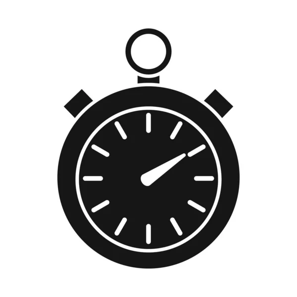 Illustration vectorielle du chronomètre et icône de l'horloge. Élément Web de chronomètre et icône vectorielle cercle pour stock. — Image vectorielle