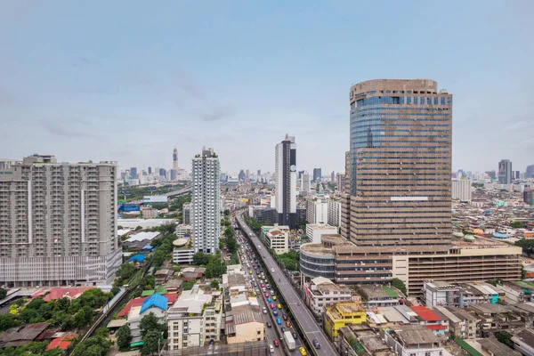 Utsikt Över Många Byggnader Bangkok — Stockfoto