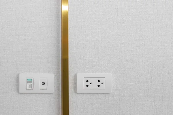 Power Outlet White Wallpaper Background — Stock Photo, Image