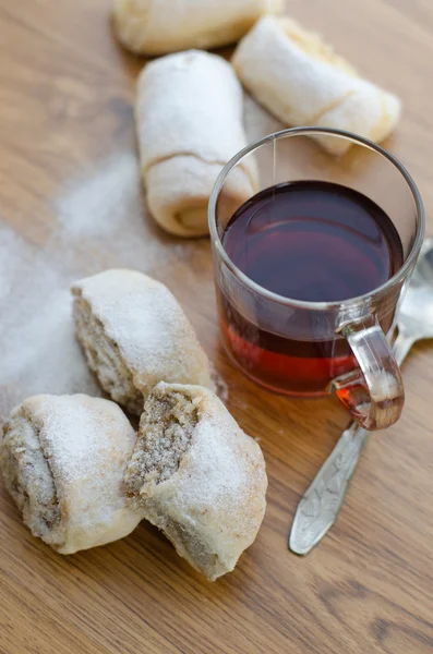 Rotoli con noci — Foto Stock