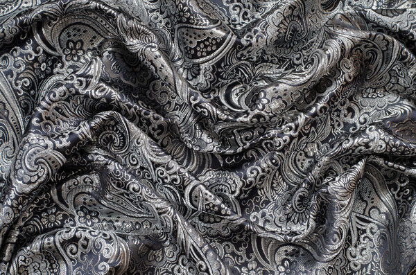 Ornate Drapery, brocade fabric